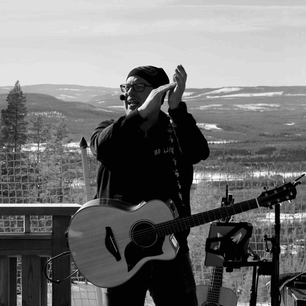 After ski utomhus på Bräjks